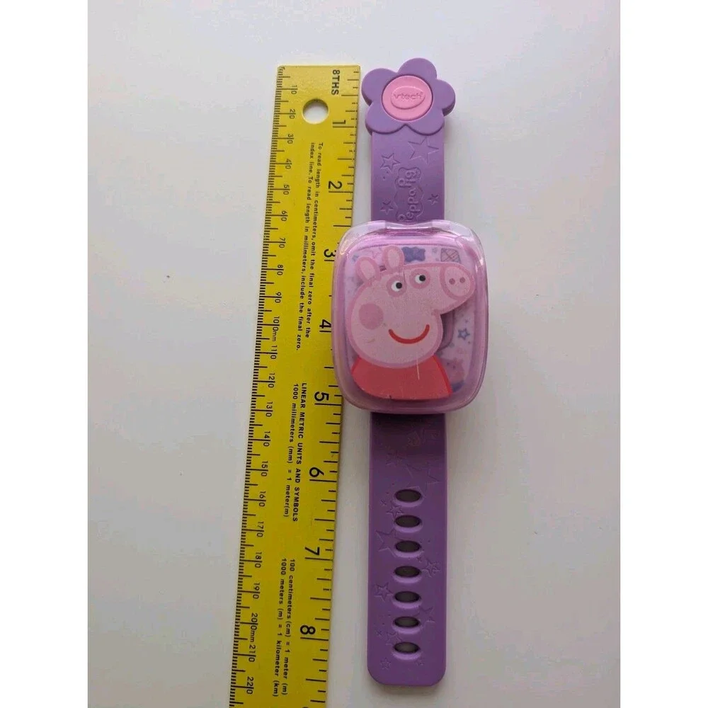VTech Peppa Pig Learning Watch Pink Purple Activity Games with Sound